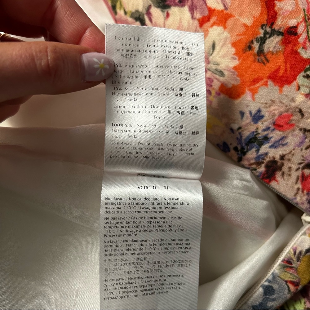 Valentino Floral Printed Sleeveless Mini Dress - Picture 16 of 16